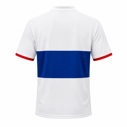 Camiseta Blanco - Azul - Rojo