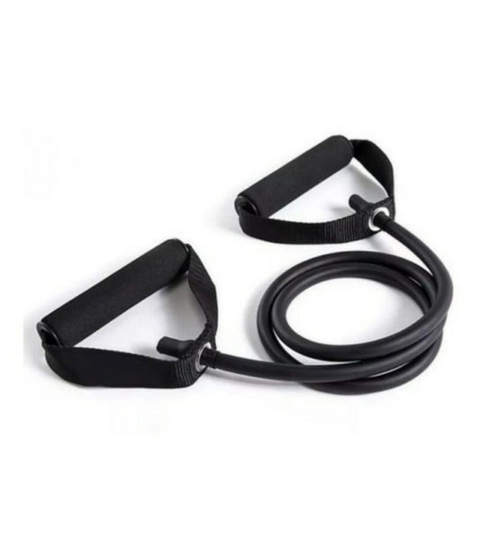 Banda de resistencia tubular con manilla negra de 30 - 35 LB