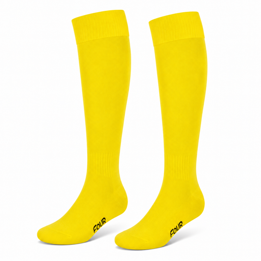 Medias de fútbol Amarillo Four