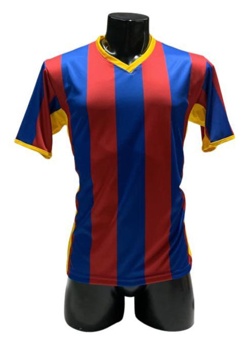 Camiseta rayada Azul - Rojo - Amarillo