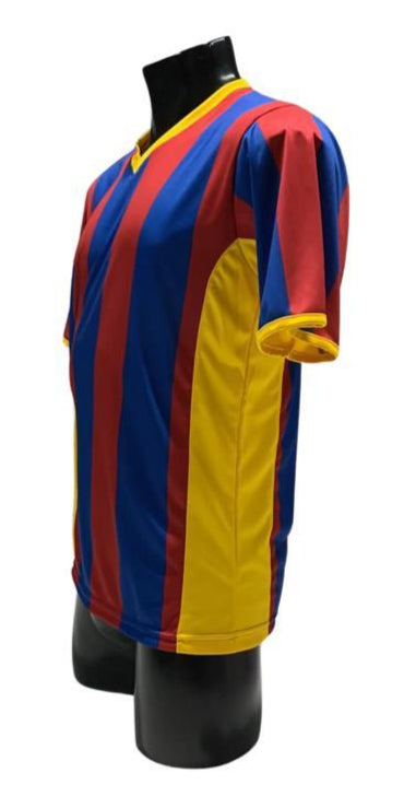 Camiseta rayada Azul - Rojo - Amarillo