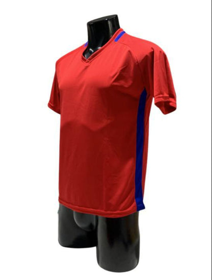 Camiseta Rojo - Azul rey