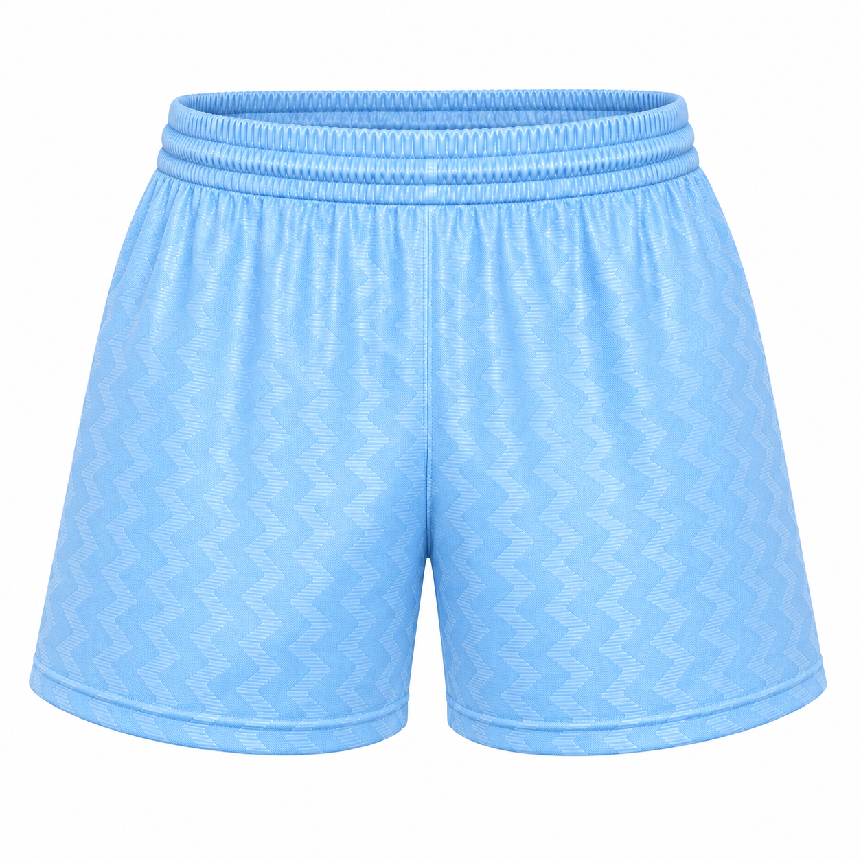 Short Satín Celeste Deportivo