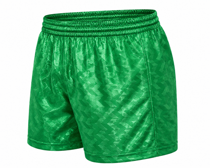 Short Satín Verde Deportivo