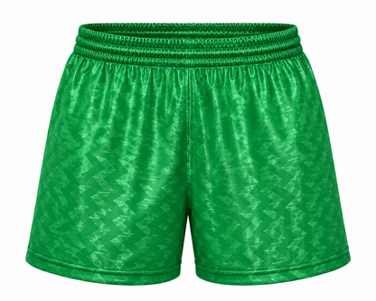 Short Satín Verde Deportivo